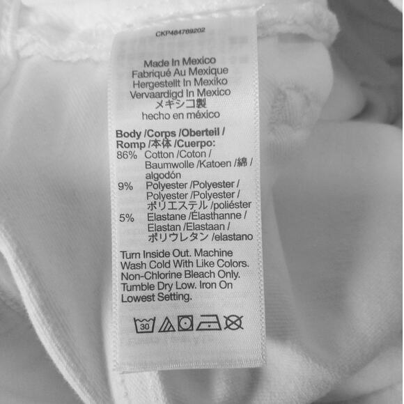 NWT Madewell Kick Out Crop Jeans – White – Size 23 NI961 - Picture 10 of 10